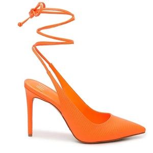 Brand New J Lo Jennifer Lopez Orange Florella Stiletto Heel